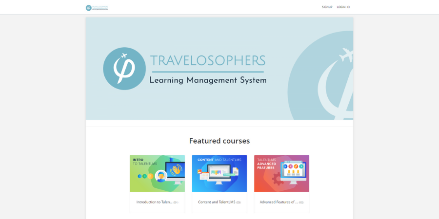 Travelosophers Learning Management System